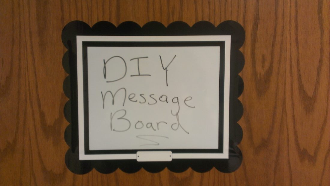 DIY message board
